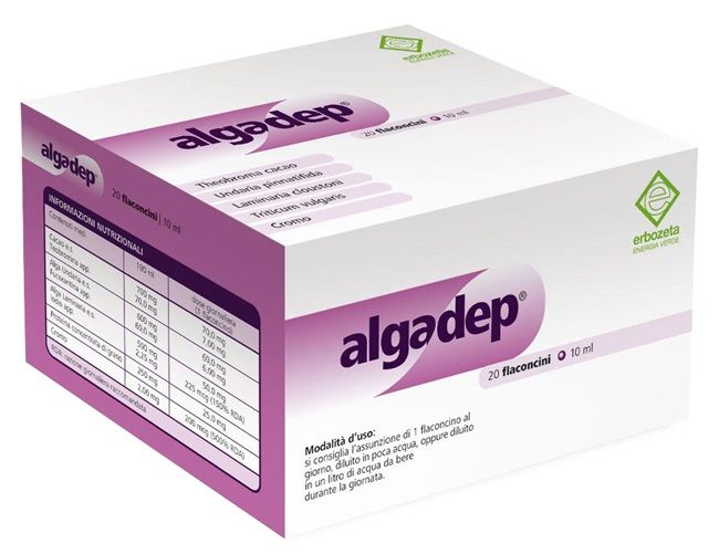 Algadep Erbozeta 20 Flaconcini da 10ml | Integratore per il Controllo Peso Corporeo.
