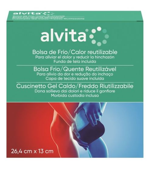 Cuscinetto Gel Alvita Caldo Freddo Riutilizzabile e Versatile | Cuscinetto per la Terapia del Caldo e del Freddo.