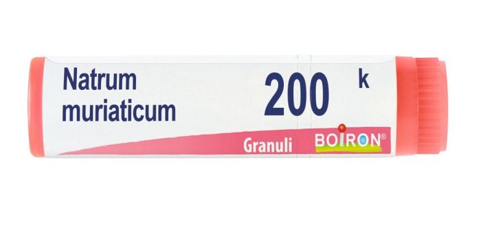 Natrum Muriaticum 200K Dose Unica Boiron | Tubo di Globuli Monodose.