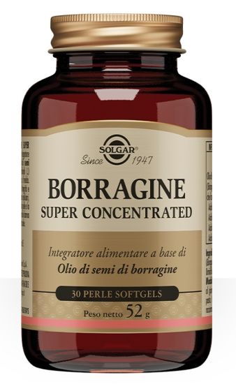 Borragine Super Concentrated Solgar 30 Perle | Integratore con Olio di Semi di Borragine, utile per la pelle e le articolazioni.