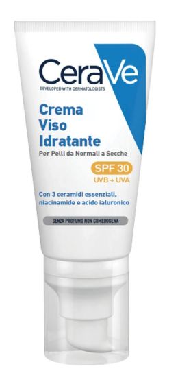 Cerave Crema Viso Idratante SPF30 | Crema viso con protezione solare medio-alta.
