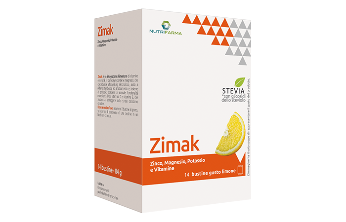 Zimak Aqua Viva Integratore Magnesio e Potassio Limone 14 bustine.