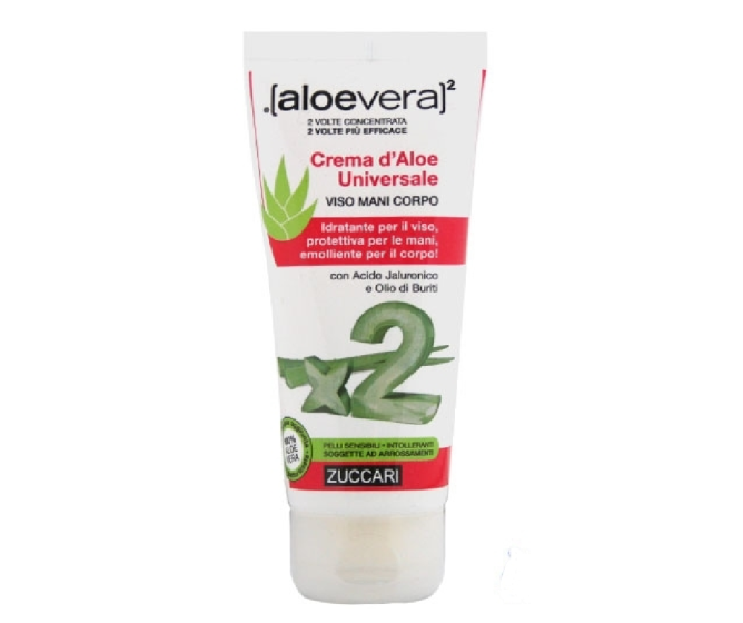 Aloevera2 crema aloe universale viso mani corpo zuccari 75ml