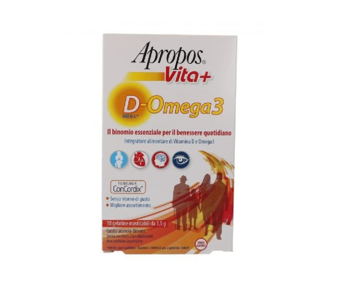 Apropos vita+ omega3 30gelatine masticabili