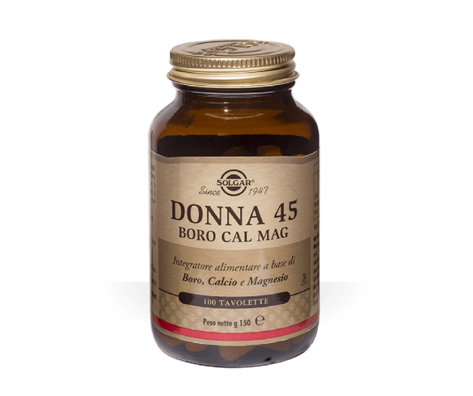 Donna 45 boro-cal-mag solgar 100 tavolette