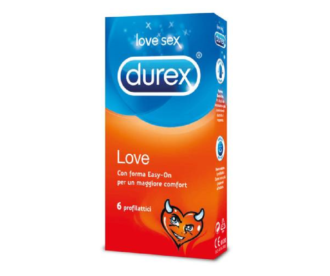 Durex love 6 pezzi preservativi