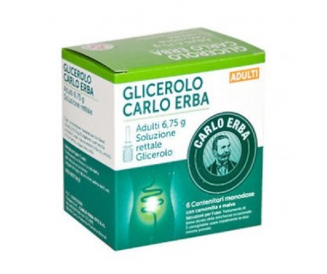 Glicerolo carlo erba miniclismi 6 pezzi