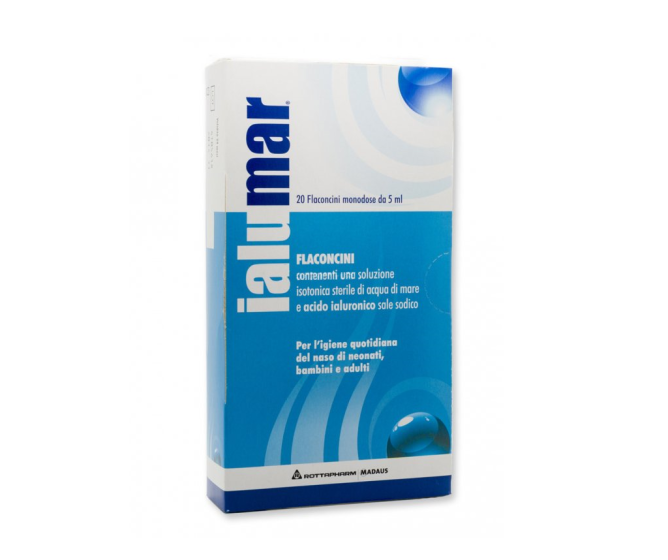 Ialumar 20 Flaconcini 5ml | Soluzione per Lavaggi e Aerosol con Acido Ialuronico.