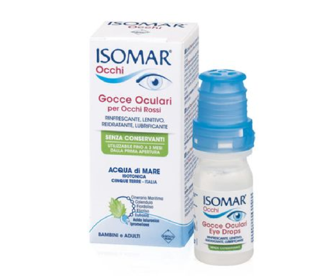 Isomar Occhi Flacone Multidose 10ml| Occhi Rossi e Secchi. Dall'apertura 90 giorni.