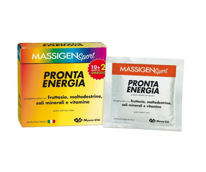 Massigen sport pronta energia 12 bustine