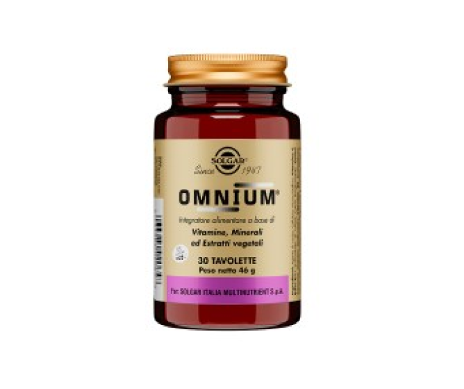 Omnium Solgar 30 Tavolette | Integratore Multivitaminico e Multiminerale.