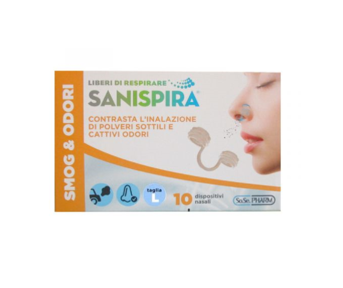 Sanispira smog e odori 10 pezzi misura m
