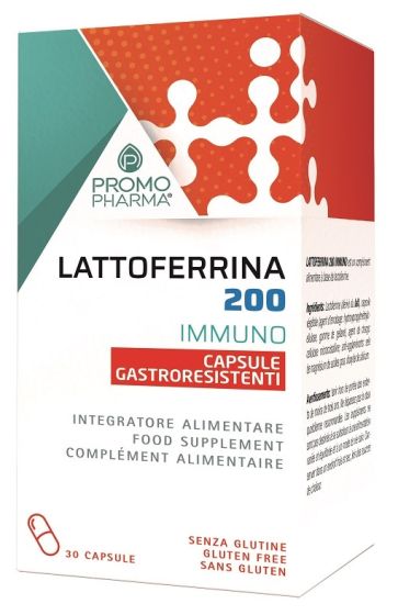 Lattoferrina 200 30 Capsule Promopharma | Lattoferrina per Infezioni Virali e Batteriche, aumentano le Difese Immunitarie.