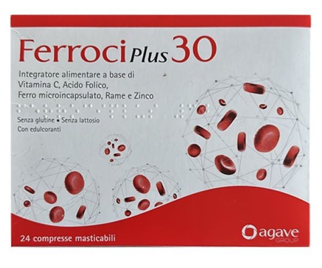 Ferroci Plus 24 Compresse Masticabili| Integratore di Ferro.