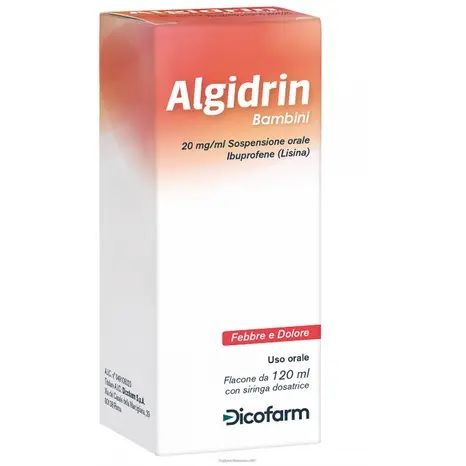 Algidrin*Sciroppo Bambini 120 ml 20 mg/ml | Sciroppo Antinfiammatorio per Bambini.