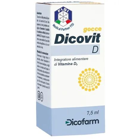 Dicovit d vitamina d3gocce 7,5ml - ossa e sistema immunitario | afarma
