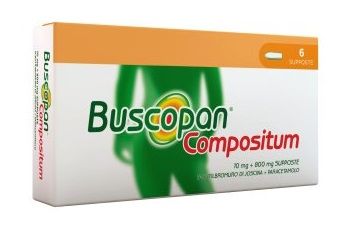 Buscopan Compositum Antispastico 6 Supposte | Farmaco da Banco in Supposte per Dolori e Crampi Addominali.