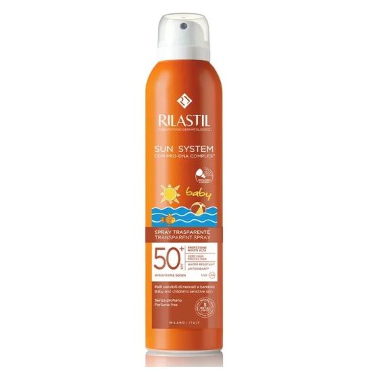 Rilastil sun system baby spray trasparente 50+