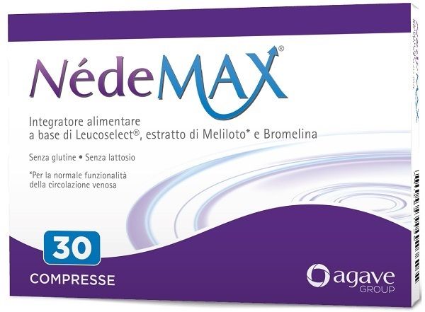 NedeMAX Agave 30 Compresse | Integratore per Circolazione Venosa e Microcircolo.