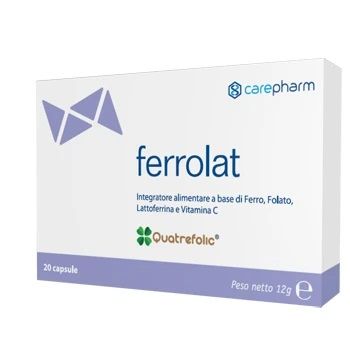 Ferrolat Integratore Lattoferrina e Folati 20 capsule.