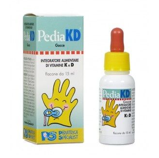 PediaKD Plus Gocce 5 ml | Integratore per Bambini con Vitamina D e K.