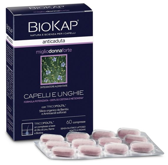 Biokap Miglio Donna Forte 60 Compresse | Integratore per Capelli.