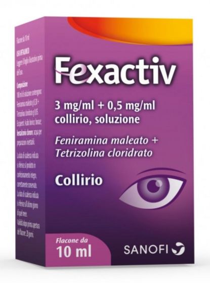 Fexactiv Collirio Flacone 10ml | Collirio Antistaminico e Decongestionante.