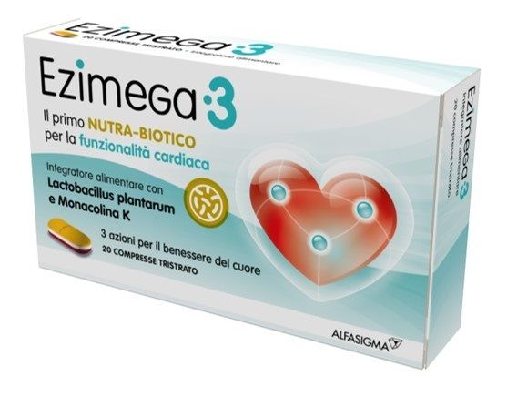 Ezimega3 Integratore 20 compresse | Integratore per il Controllo del Colesterolo.