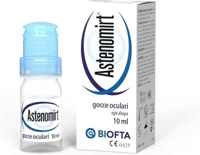 Astenomirt Gocce Oculari per Occhi Stanchi e Affaticati 10 ml.