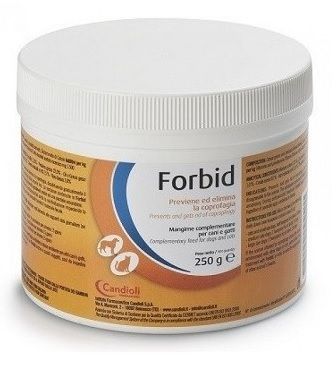 Forbid Cani Gatti Candioli Polvere 250 g | Integratore Coprofagia per Cani E Gatti.