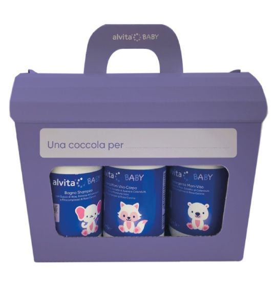 Alvita Cofanetto Baby | Contiene 5 pezzi per la cura completa di Bimbi e Neonati.