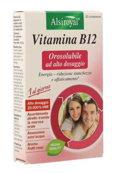 Vitamina b12 orosolubile dott. cagnola 30 compresse