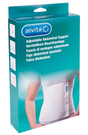 Alvita Fascia di Sostegno Addominale Misura 3 | Fascia addominale post interventi o post parto.