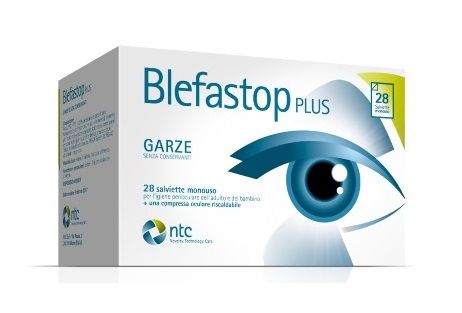  Blefastop Plus Garza Cotone Naturale 28 Pezzi - Per l'igiene perioculare dell'adulto e del bambino.