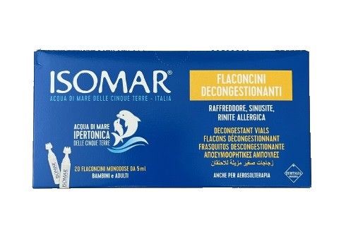 Isomar soluzione ipertonica decongestionante 20 flaconcini da 5ml