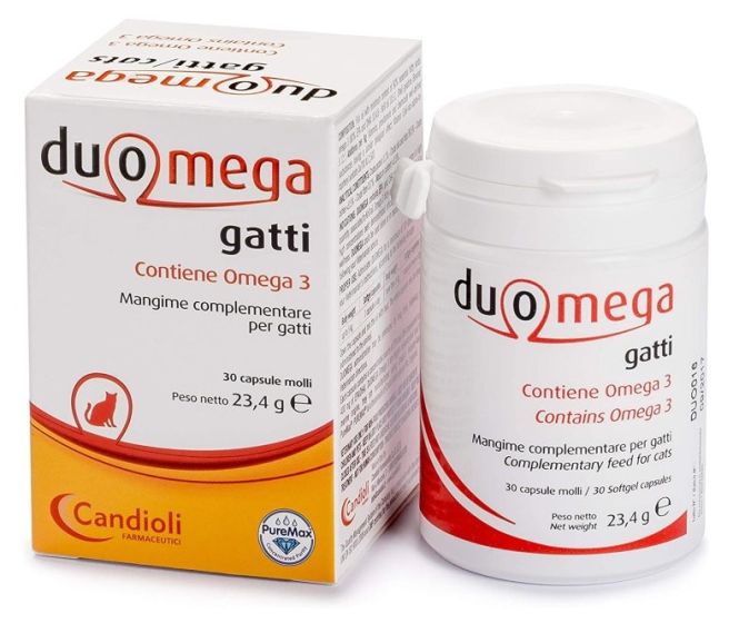 Duomega Gatti Candioli 30 Capsule | Integratori di Omega 3 Veterinario.