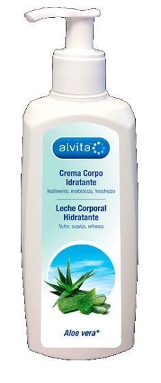 Alvita Crema Corpo Idratante Aloe Vera 400 ml | Crema Corpo Idratante che lascia la pelle morbida e fresca.