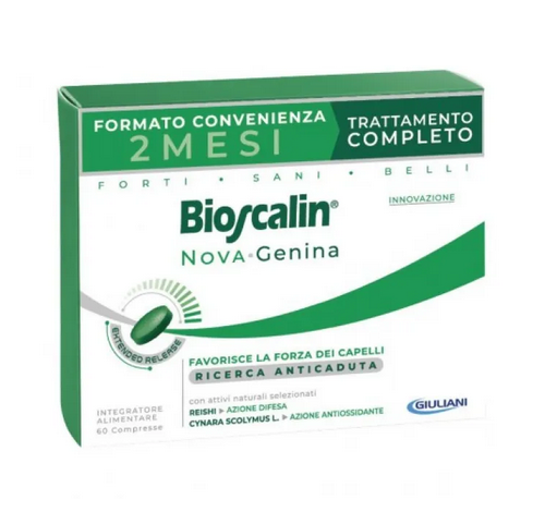 Bioscalin Nova Genina Compresse per la Caduta dei Capelli Confezione da 2 mesi 