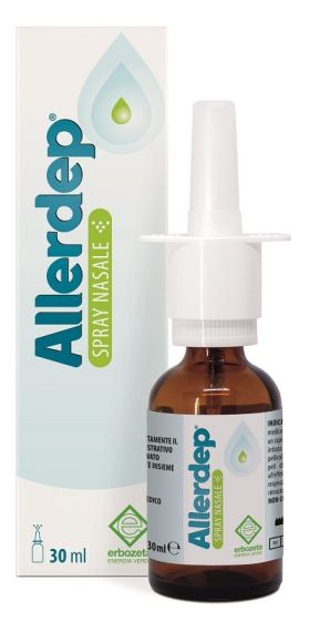 Allerdep Erbozeta Spray Nasale 30ml | Dispositivo Medico CE che dona un rapido sollievo in caso di rinite allergica, rinosinusite allergica, raffreddore da fieno.