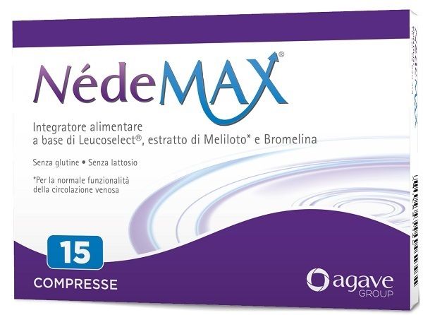 NedeMAX Agave 15 Compresse | Integratore per Circolazione Venosa e Microcircolo.