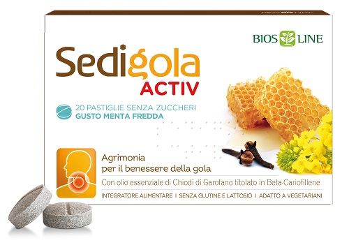Sedigola Activ Apix Menta 20 pastiglie | Miglior prezzo.