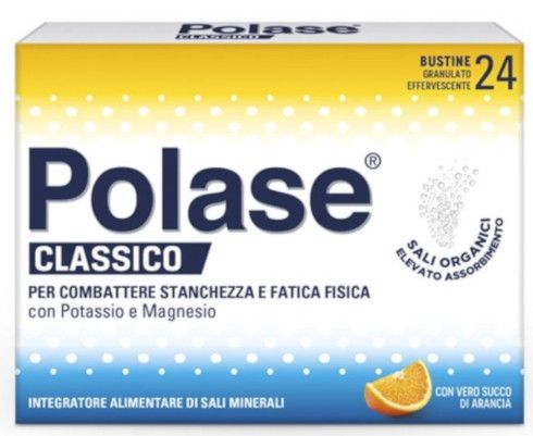 Polase Classico Arancia Magnesio e Potassio 24 Bustine. 