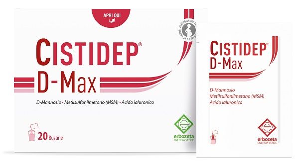 Cistidep D-Max Erbozeta 20 Bustine | Integratore per Cistite con 1.5g di D-Mannosio.