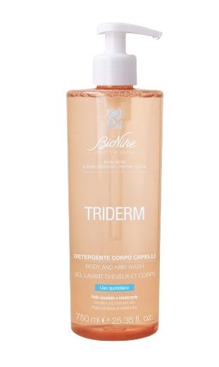 Triderm Detergente Corpo Capelli Delicato 750 ml| Detergente per Uso Quotidiano per Corpo e Capelli.