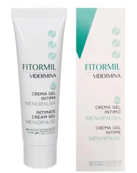 Vidermina Fitormil Crema Gel Idratante 30ml | Crema Gel Intima Idratante e Lubrificante per Menopausa.