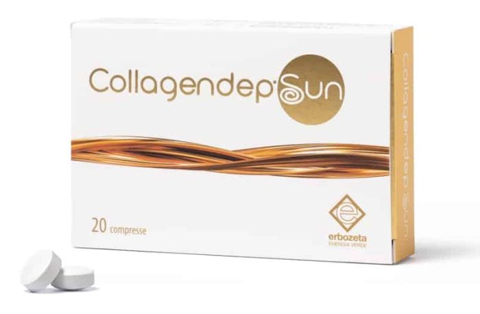 Collagendep Sun Fotoprotezione Orale 20 Compresse | Integratore antiossidante per prevenire i danni da esposizione solare.