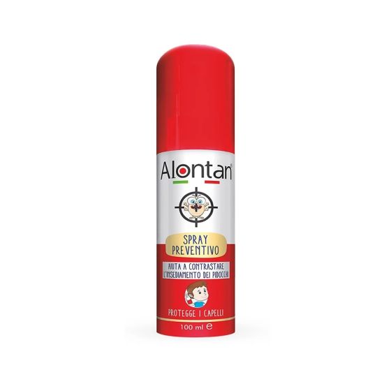 Alontan Spray Protettivo contro l'Infestazione da Pidocchi 100ml | Lozione Naturale Preventiva.