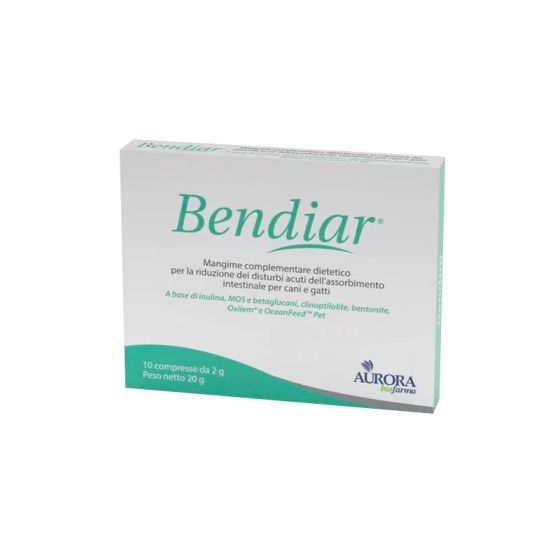 Bendiar Integratore Diarrea Cani e Gatti 10 compresse.