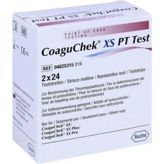 Coaguchek XS Pt Test 48 strisce | Afarma.it.