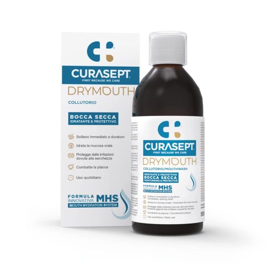 Curasept Drymouth Collutorio per la Secchezza Orale 500 ml.